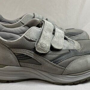 SAS JV Mesh‎ Men's Size 10 W Grey Suede Walking Shoes Sneakers Casual Strappy